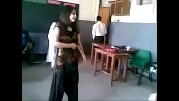 Pakistani Girl Dance in front of Boys In Classroom