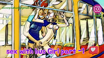 Hard sex in bus with hot girl